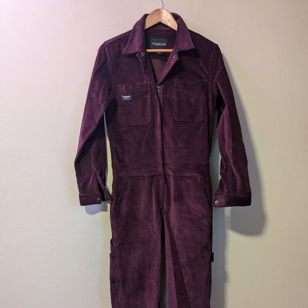 Wildfang long sleeve corduroy coveralls